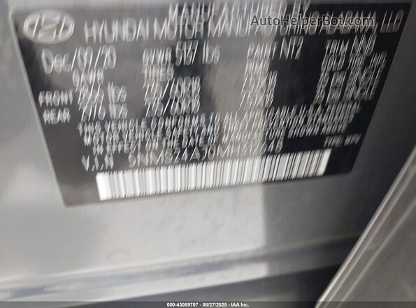 5NMS24AJ0MH312648 2021 HYUNDAI SANTA FE Серый 