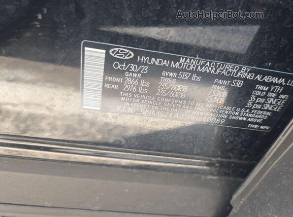 5NMS24AJ2PH640089 2023 HYUNDAI SANTA FE  