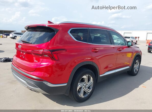 5NMS2DAJ2NH409867 2022 HYUNDAI SANTA FE Burgundy Trasero derecho