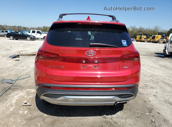 5NMS2DAJ8MH351715 2021 HYUNDAI SANTA Red Rear view