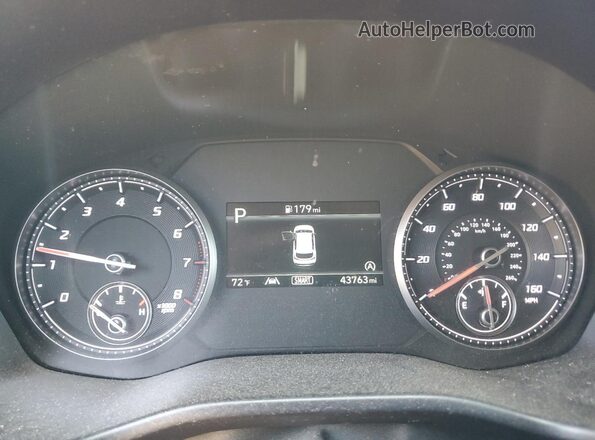 5NMS2DAJ8MH351715 2021 HYUNDAI SANTA Red Instrument cluster view