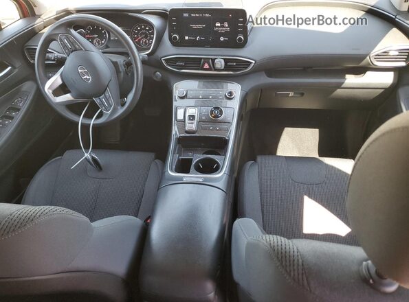 5NMS2DAJ8MH351715 2021 HYUNDAI SANTA Red Dashboard view