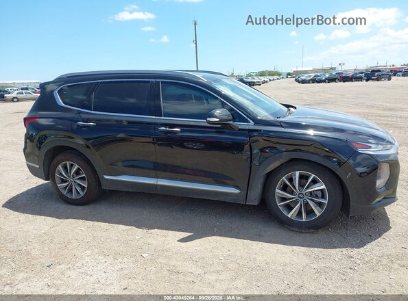 5NMS33AD4LH214710 2020 HYUNDAI SANTA FE Black Widok wnętrza z tyłu