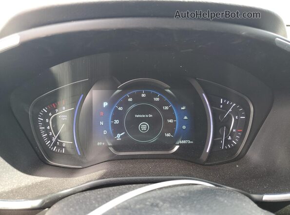 5NMS3CAD8LH271203 2020 HYUNDAI SANTA Black Widok zestawu wskaźników
