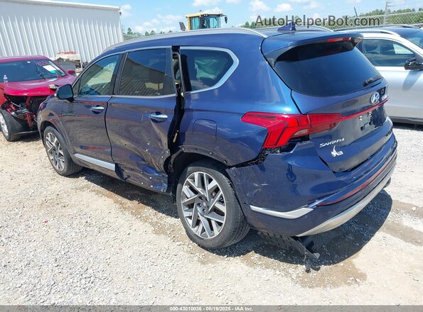 5NMS54AL5NH385279 2022 HYUNDAI SANTA FE CALLIGRAPHY Dark Blue Задняя левая четверть