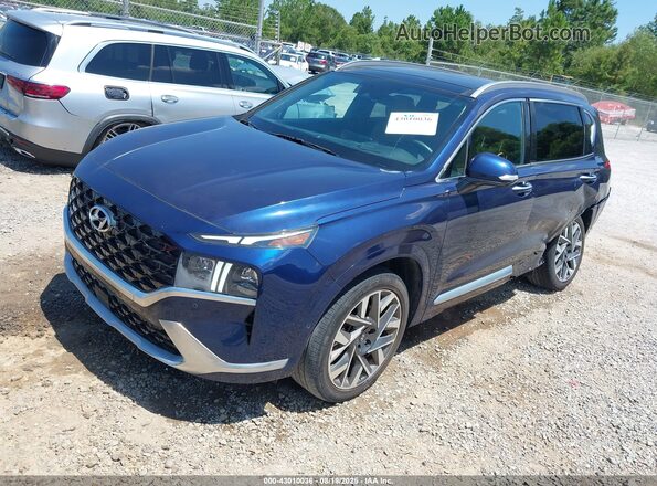 5NMS54AL5NH385279 2022 HYUNDAI SANTA FE CALLIGRAPHY Dark Blue Передняя левая четверть