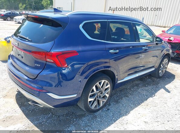 5NMS54AL5NH385279 2022 HYUNDAI SANTA FE CALLIGRAPHY Dark Blue Задняя правая четверть