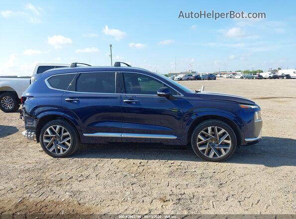 5NMS54ALXNH471624 2022 HYUNDAI SANTA FE CALLIGRAPHY Blue Vista interior de 360 grados