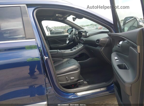 5NMS54ALXPH595542 2023 HYUNDAI SANTA FE CALLIGRAPHY Blue Вид салону спереду