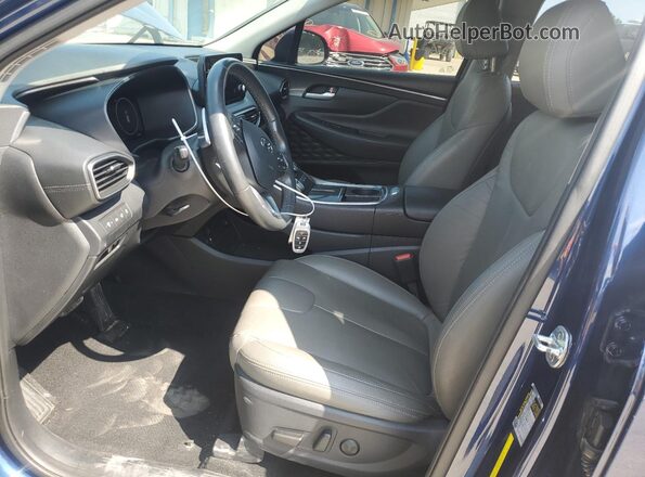 5NMS64AJ4MH303665 2021 HYUNDAI SANTA Blue Вид салону спереду