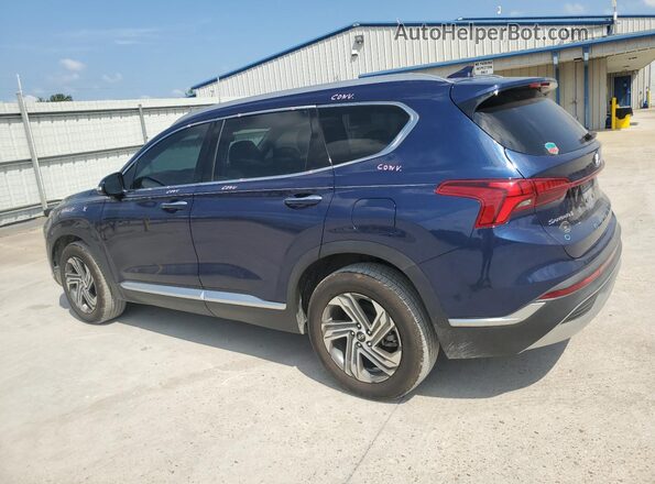 5NMS64AJ4MH303665 2021 HYUNDAI SANTA Blue Задня ліва чверть