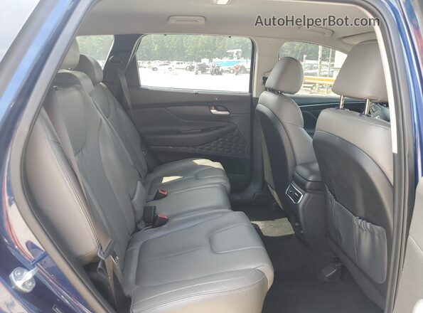 5NMS64AJ4MH303665 2021 HYUNDAI SANTA Blue Вид задньої частини салону