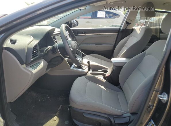 5NPD74LF3LH604928 2020 HYUNDAI ELANTRA Серый Вид салона спереди