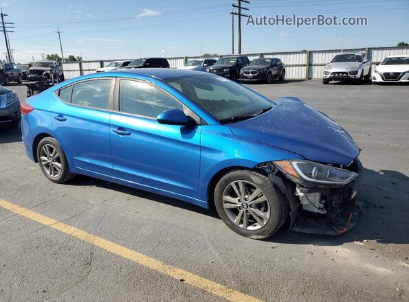 5NPD84LF0JH291654 2018 HYUNDAI ELANTRA Blue 