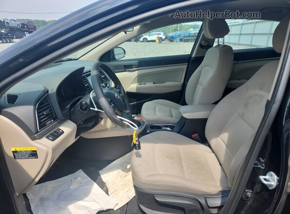 5NPD84LF3HH005807 2017 HYUNDAI ELANTRA Black Սալոնի դիմացի տեսք