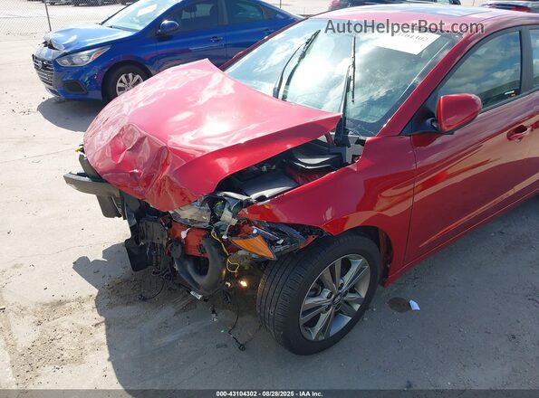 5NPD84LF3JH388685 2018 HYUNDAI ELANTRA Красный 