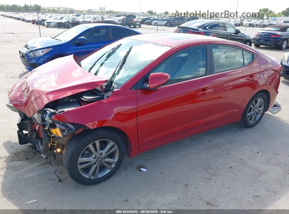 5NPD84LF3JH388685 2018 HYUNDAI ELANTRA Красный 