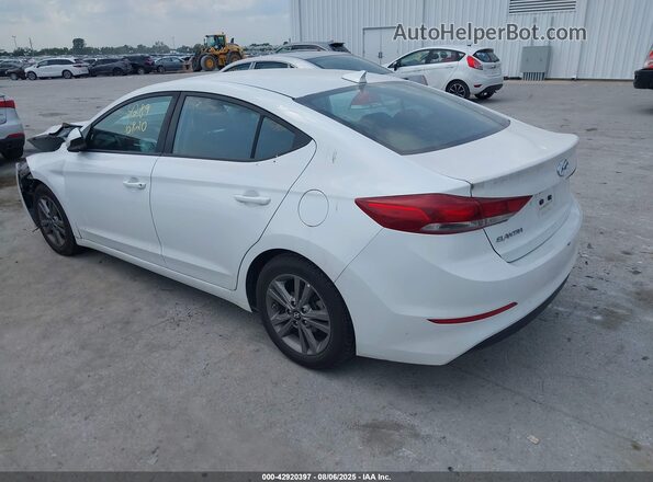 5NPD84LF9JH257759 2018 HYUNDAI ELANTRA White Հետևի ձախ
