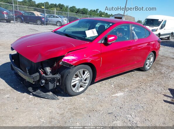 5NPD84LFXLH558379 2020 HYUNDAI ELANTRA Красный Передняя левая четверть