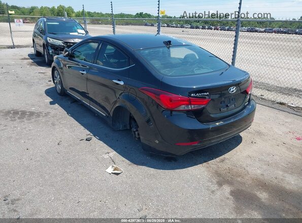 5NPDH4AE0GH694455 2016 HYUNDAI ELANTRA Black უკანა მარცხენა