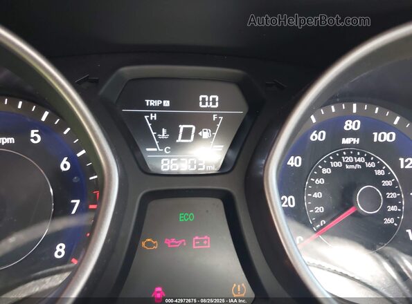 5NPDH4AE0GH694455 2016 HYUNDAI ELANTRA Black უკანა სავარძლების ხედი