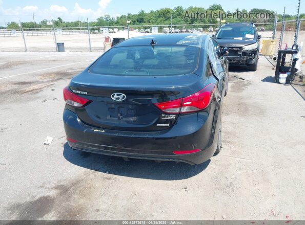 5NPDH4AE0GH694455 2016 HYUNDAI ELANTRA Black 