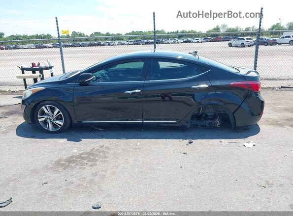 5NPDH4AE0GH694455 2016 HYUNDAI ELANTRA Black სალონის 360-გრადუსიანი ხედი