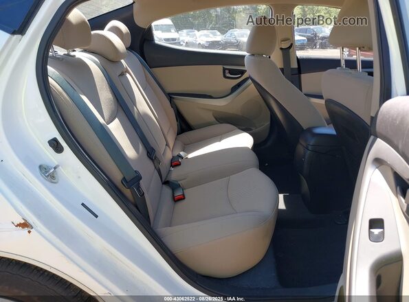 5NPDH4AE5GH664349 2016 HYUNDAI ELANTRA White Vista de la etiqueta del VIN