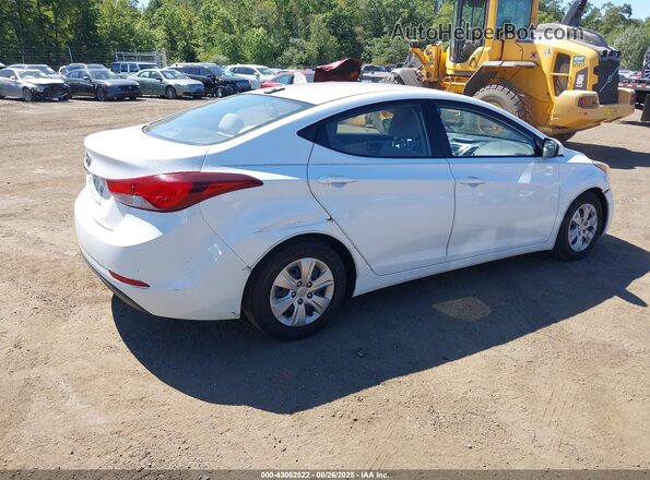 5NPDH4AE5GH664349 2016 HYUNDAI ELANTRA White Trasero derecho