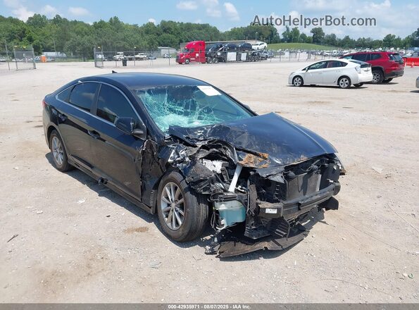 5NPE24AF8KH731937 2019 HYUNDAI SONATA Black Вид спереду
