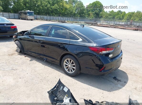 5NPE24AF8KH731937 2019 HYUNDAI SONATA Black Задня ліва чверть