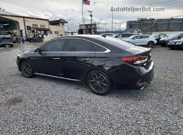 5NPE34AB5JH659832 2018 HYUNDAI SONATA Black 