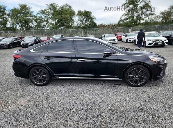 5NPE34AB5JH659832 2018 HYUNDAI SONATA Black 
