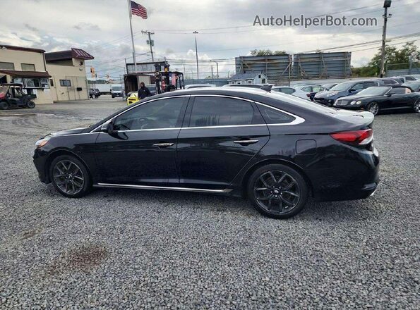 5NPE34AB5JH659832 2018 HYUNDAI SONATA Black 
