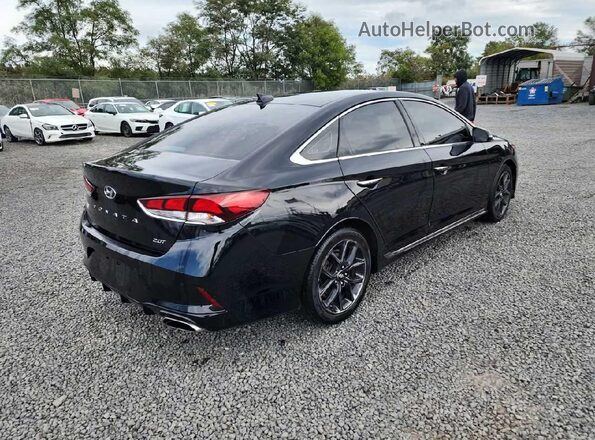 5NPE34AB5JH659832 2018 HYUNDAI SONATA Black 