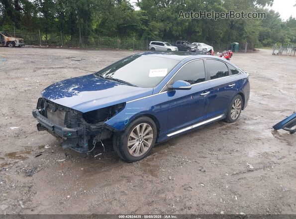 5NPE34AF5HH559405 2017 HYUNDAI SONATA Blue 