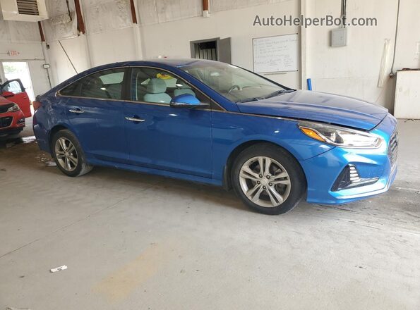 5NPE34AF8JH635821 2018 HYUNDAI SONATA Blue 