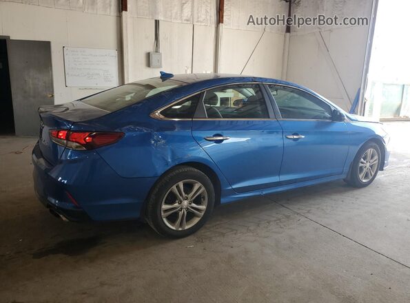 5NPE34AF8JH635821 2018 HYUNDAI SONATA Blue 