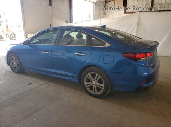 5NPE34AF8JH635821 2018 HYUNDAI SONATA Blue 