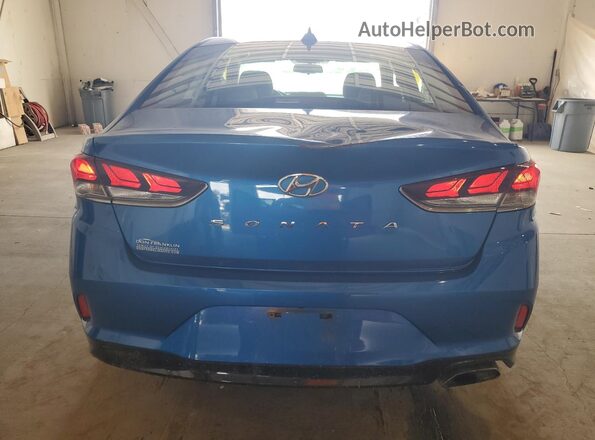 5NPE34AF8JH635821 2018 HYUNDAI SONATA Blue 
