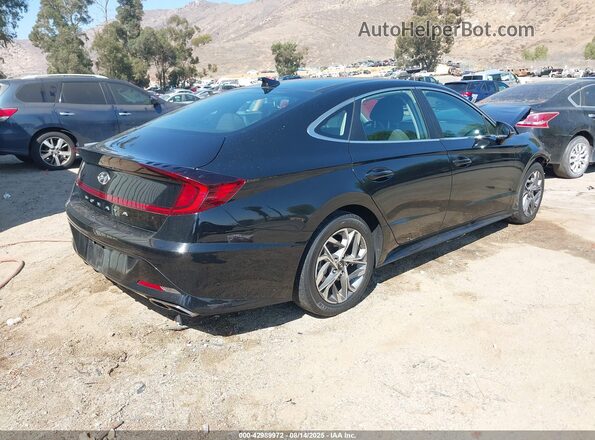 5NPEF4JA3MH123030 2021 HYUNDAI SONATA Black უკანა მარჯვენა