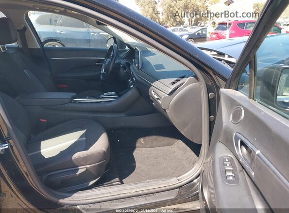 5NPEF4JA3MH123030 2021 HYUNDAI SONATA Black წინა სალონის ხედი