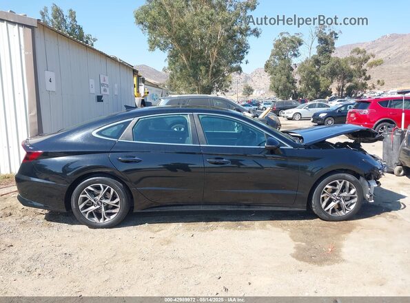 5NPEF4JA3MH123030 2021 HYUNDAI SONATA Black უკანა სალონის ხედი