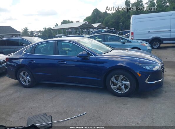 5NPEG4JA5LH008408 2020 HYUNDAI SONATA Blue Rear interior view