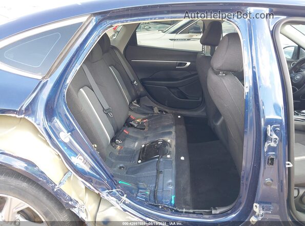 5NPEG4JAXMH130442 2021 HYUNDAI SONATA Blue VIN კოდის სტიკერის ხედი