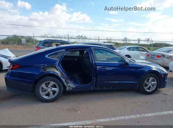 5NPEG4JAXMH130442 2021 HYUNDAI SONATA Blue უკანა სალონის ხედი
