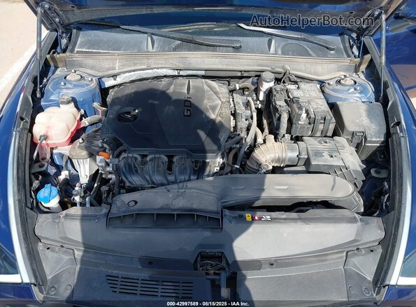 5NPEG4JAXMH130442 2021 HYUNDAI SONATA Blue უკანა ხედი