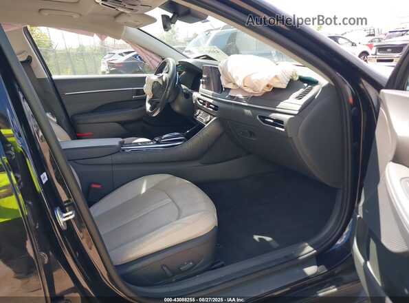 5NPEH4J27LH029072 2020 HYUNDAI SONATA Black Front interior view
