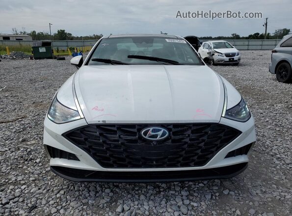 5NPEH4J28MH075494 2021 HYUNDAI SONATA White Вид спереду