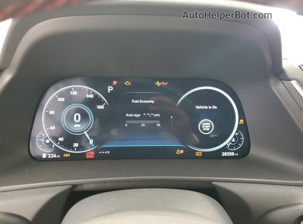 5NPEJ4J20LH012375 2020 HYUNDAI SONATA Yellow Instrument cluster view